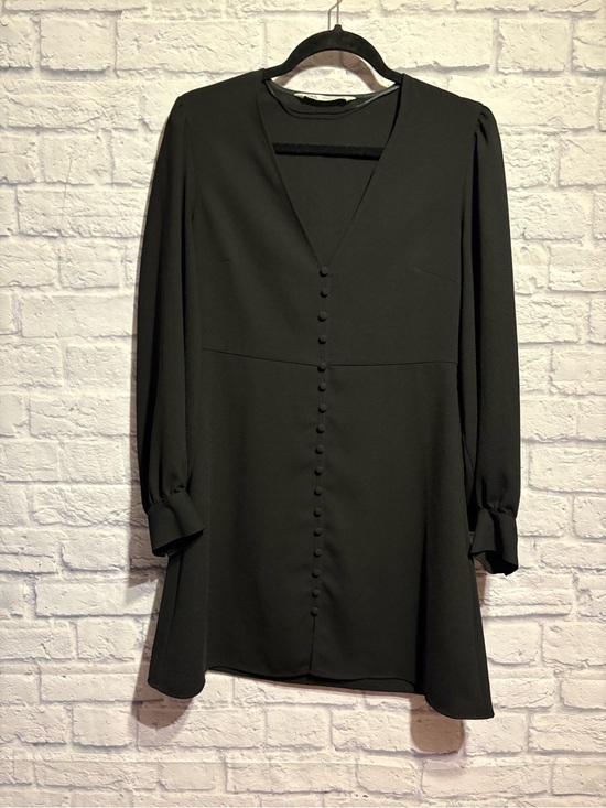 Zara Dresses & Skirts - Zara Button Little Black Dress Medium